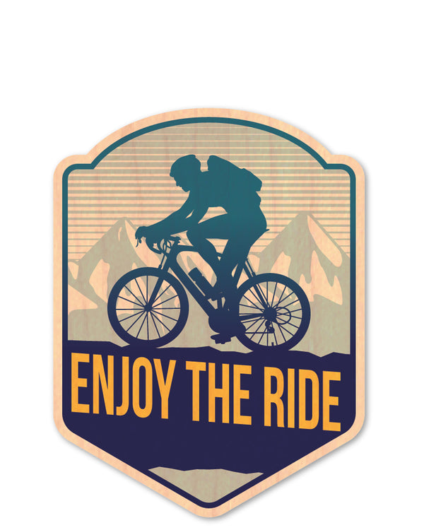 enjoy the ride bottle tat™ (wood sticker!)