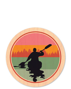 kayak bottle tat™ (wood sticker!)