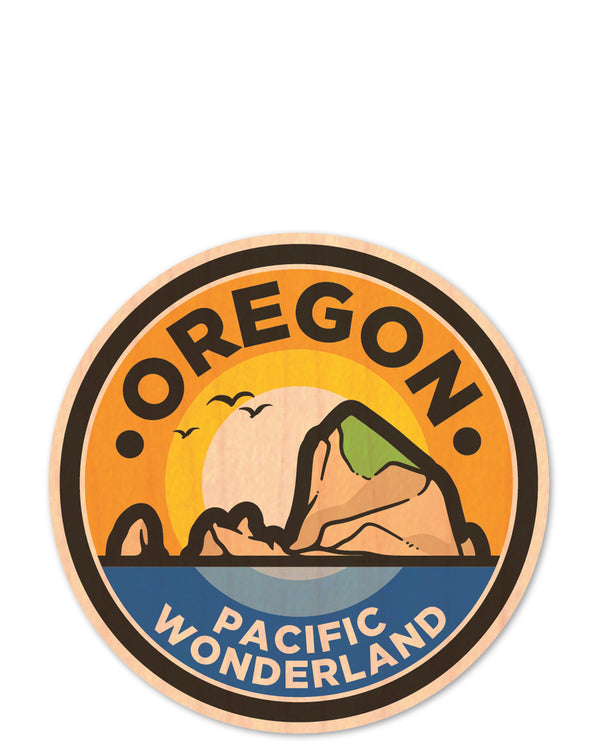 oregon bottle tat™ (wood sticker!)