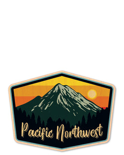 pacific northwest bottle tat™ (wood sticker!)