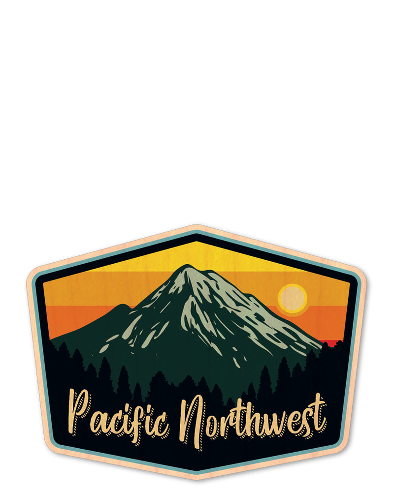 pacific northwest bottle tat™ (wood sticker!)